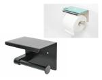 Toilettenpapierhalter Klorollenhalter WC Rollenhalter mit Ablage Edelstahl